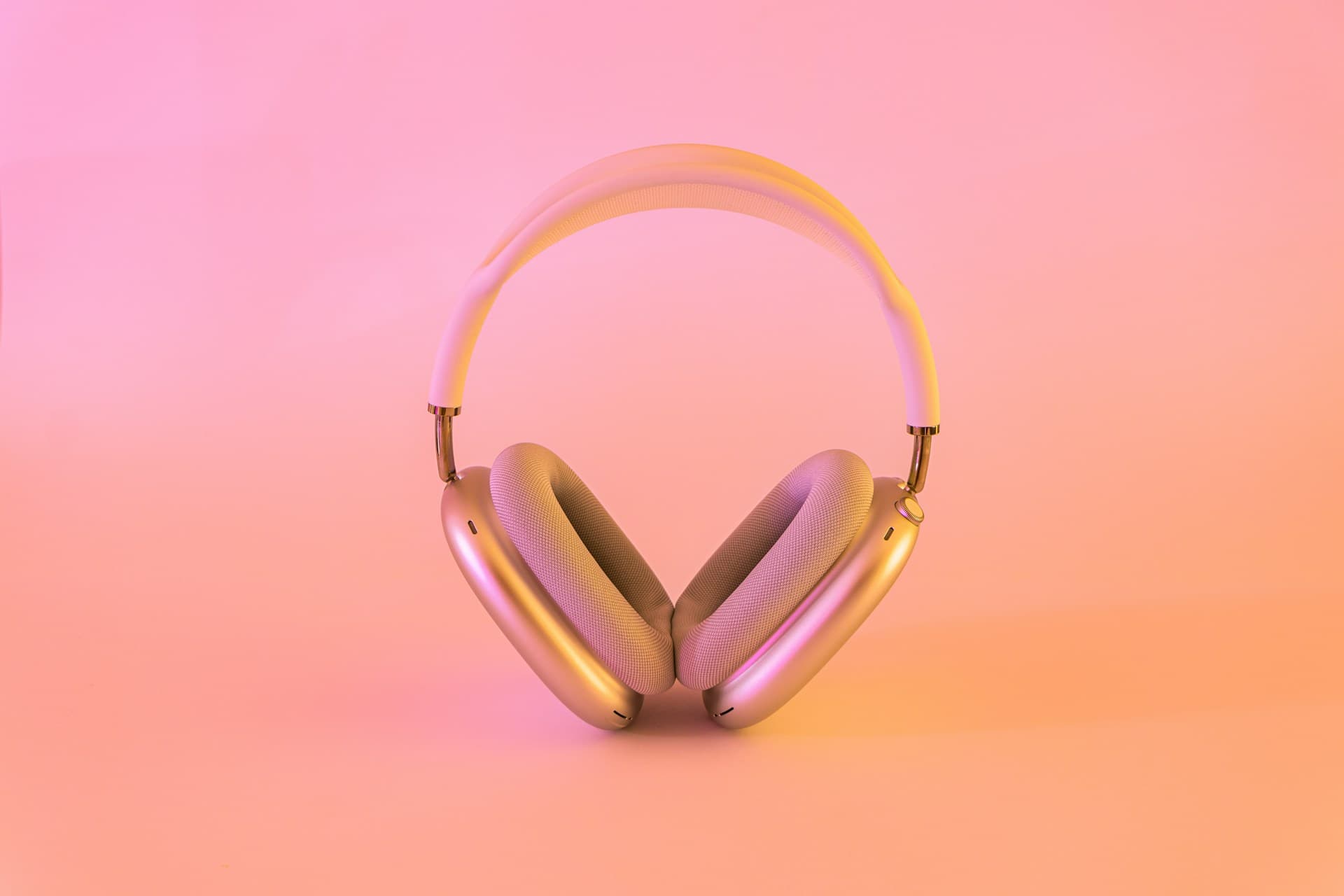A pair of sleek, modern wireless headphones