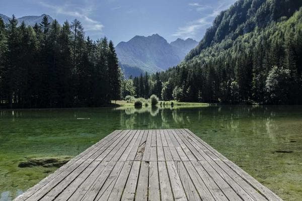 A majestic mountain range